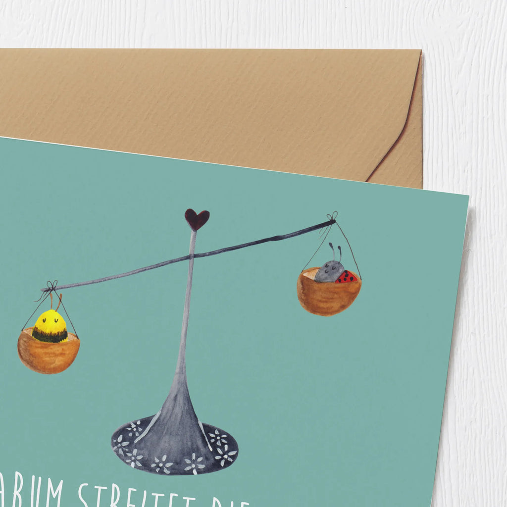 Deluxe Karte Waage Harmonie Hochwertige Grußkarte, Einladungskarte, Hochwertige Klappkarte, Glückwunschkarte, Grußkarte, Karte, Geburtstagskarte, Klappkarte, Hochzeitskarte, Tierkreiszeichen, Sternzeichen, Horoskop, Astrologie, Aszendent