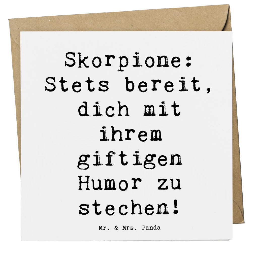 Deluxe Karte Spruch Skorpion Humor Geburtstagskarte, Hochzeitskarte, Grußkarte, Einladungskarte, Hochwertige Klappkarte, Karte, Glückwunschkarte, Klappkarte, Hochwertige Grußkarte, Tierkreiszeichen, Sternzeichen, Horoskop, Astrologie, Aszendent