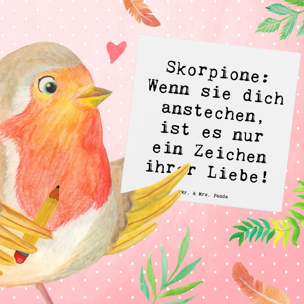 Deluxe Karte Spruch Skorpion Liebe Karte, Hochzeitskarte, Hochwertige Grußkarte, Grußkarte, Klappkarte, Hochwertige Klappkarte, Geburtstagskarte, Glückwunschkarte, Einladungskarte, Tierkreiszeichen, Sternzeichen, Horoskop, Astrologie, Aszendent
