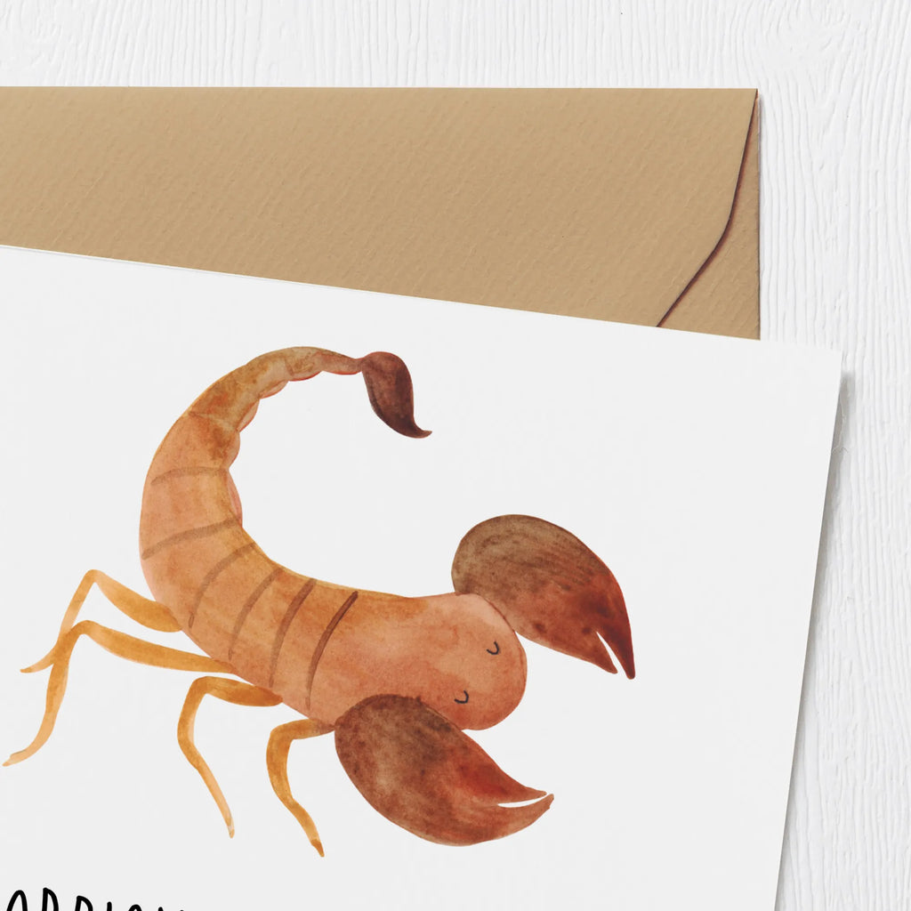 Deluxe Karte Skorpion Unikat Karte, Klappkarte, Geburtstagskarte, Glückwunschkarte, Hochwertige Grußkarte, Einladungskarte, Hochzeitskarte, Hochwertige Klappkarte, Grußkarte, Tierkreiszeichen, Sternzeichen, Horoskop, Astrologie, Aszendent