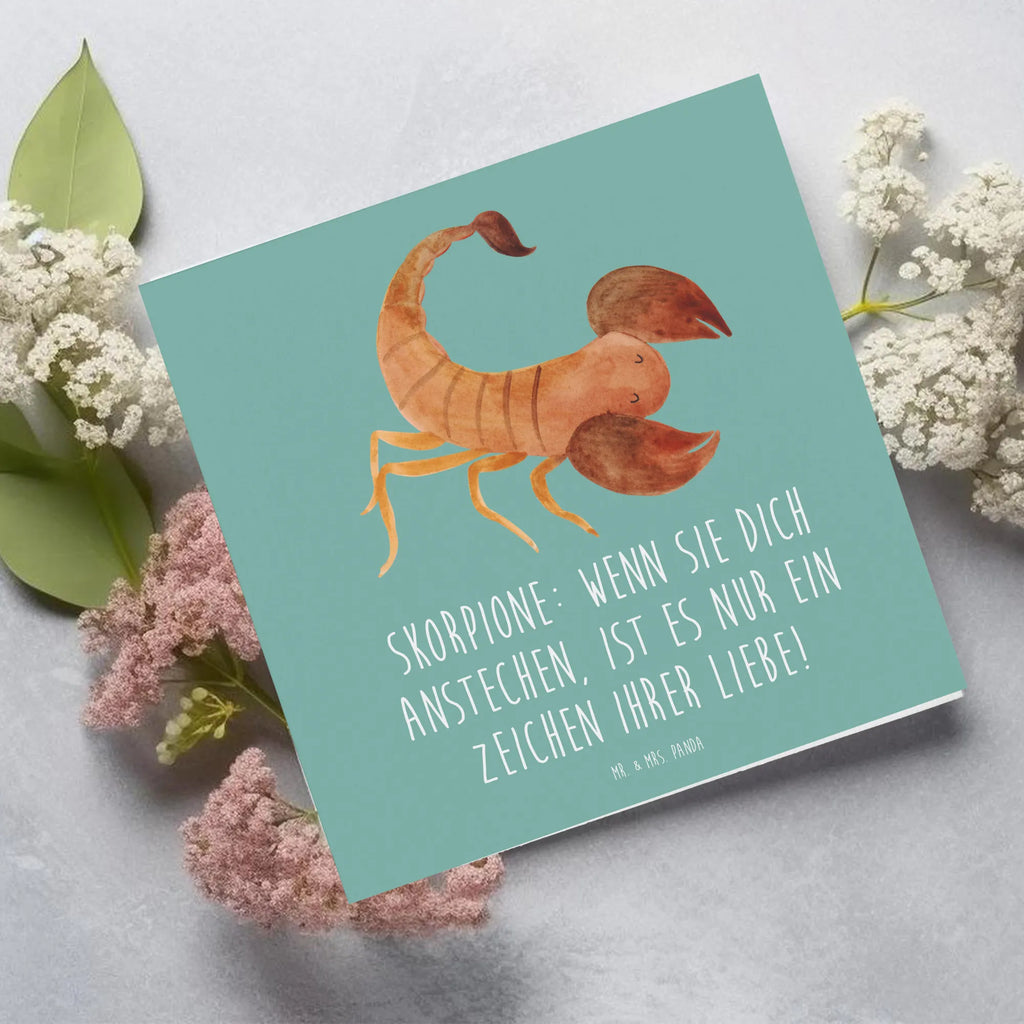 Deluxe Karte Skorpion Liebe Karte, Hochwertige Klappkarte, Geburtstagskarte, Klappkarte, Grußkarte, Glückwunschkarte, Einladungskarte, Hochwertige Grußkarte, Hochzeitskarte, Tierkreiszeichen, Sternzeichen, Horoskop, Astrologie, Aszendent