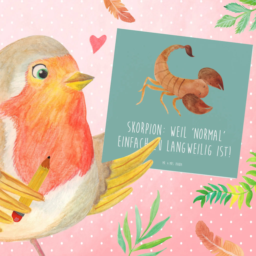 Deluxe Karte Skorpion Unikat Karte, Klappkarte, Geburtstagskarte, Glückwunschkarte, Hochwertige Grußkarte, Einladungskarte, Hochzeitskarte, Hochwertige Klappkarte, Grußkarte, Tierkreiszeichen, Sternzeichen, Horoskop, Astrologie, Aszendent