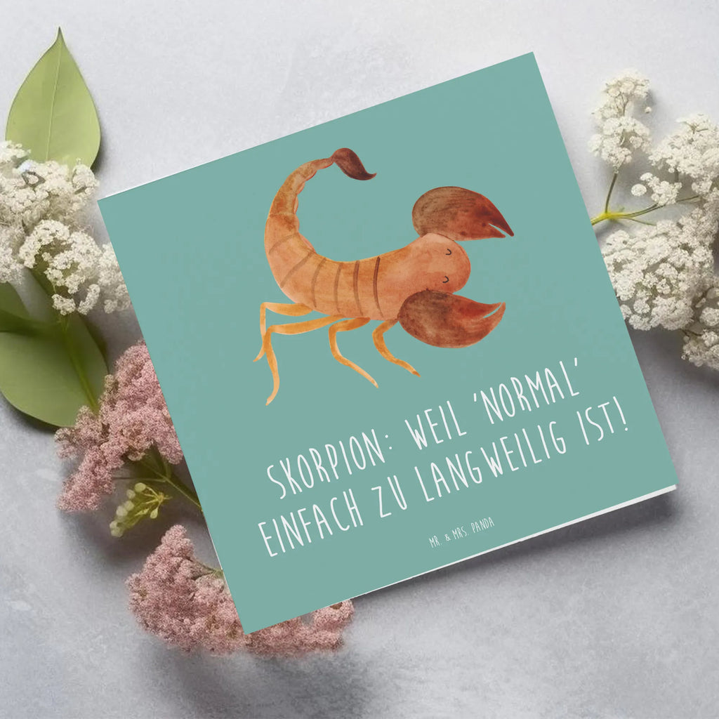 Deluxe Karte Skorpion Unikat Karte, Klappkarte, Geburtstagskarte, Glückwunschkarte, Hochwertige Grußkarte, Einladungskarte, Hochzeitskarte, Hochwertige Klappkarte, Grußkarte, Tierkreiszeichen, Sternzeichen, Horoskop, Astrologie, Aszendent