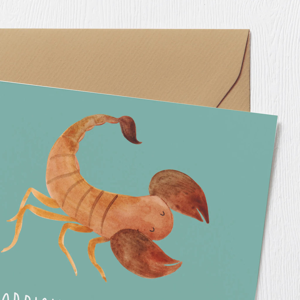 Deluxe Karte Skorpion Unikat Karte, Klappkarte, Geburtstagskarte, Glückwunschkarte, Hochwertige Grußkarte, Einladungskarte, Hochzeitskarte, Hochwertige Klappkarte, Grußkarte, Tierkreiszeichen, Sternzeichen, Horoskop, Astrologie, Aszendent