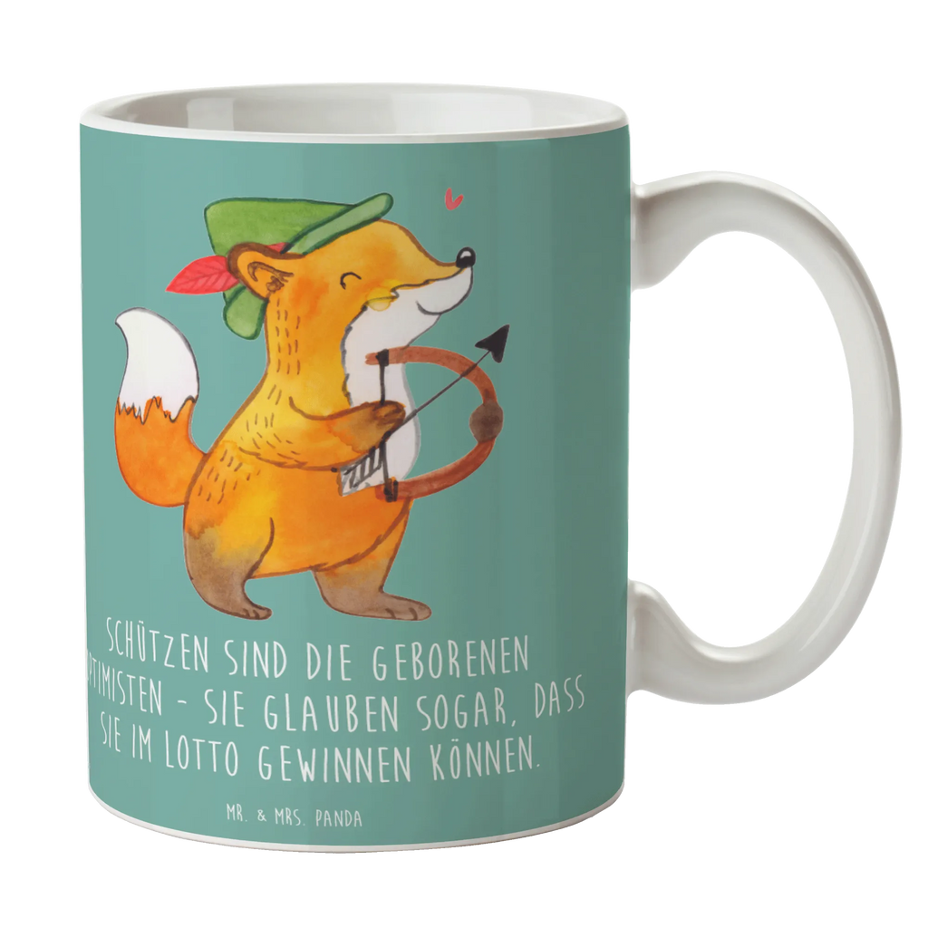 Mug Schützen sind die geborenen Optimisten - sie glauben sogar, dass sie im Lotto gewinnen können. Bürotasse, Tasse mit Zitaten, Kaffeetasse, Tasse, Keramiktasse, Porzellantasse, Teetasse, Tasse mit Motiven, Geschenktasse, Tierkreiszeichen, Sternzeichen, Horoskop, Astrologie, Aszendent