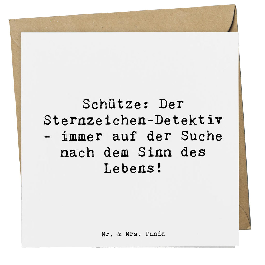 Deluxe Karte Spruch Schützenblick Klappkarte, Geburtstagskarte, Hochwertige Grußkarte, Hochwertige Klappkarte, Einladungskarte, Hochzeitskarte, Karte, Grußkarte, Glückwunschkarte, Tierkreiszeichen, Sternzeichen, Horoskop, Astrologie, Aszendent