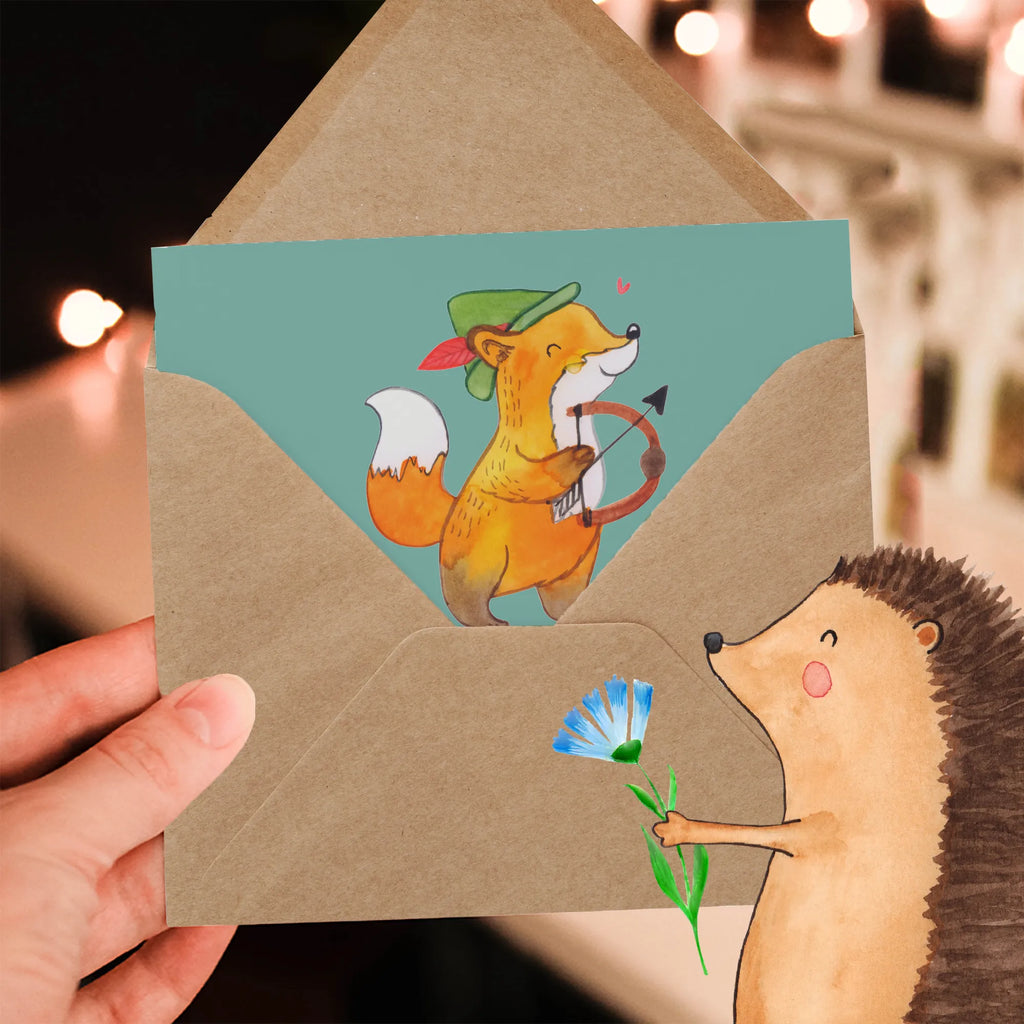 Deluxe Karte Abenteuer Schütze Geburtstagskarte, Grußkarte, Hochzeitskarte, Klappkarte, Hochwertige Grußkarte, Karte, Einladungskarte, Hochwertige Klappkarte, Glückwunschkarte, Tierkreiszeichen, Sternzeichen, Horoskop, Astrologie, Aszendent