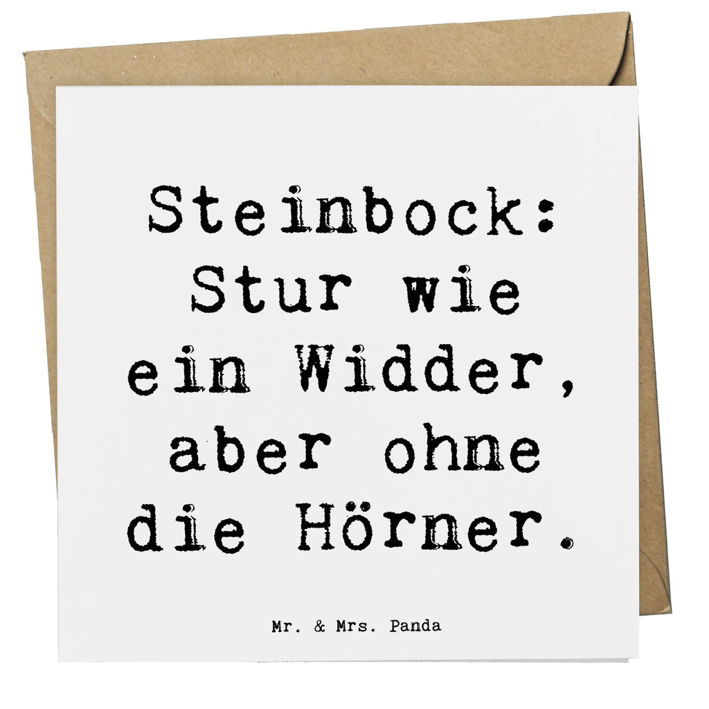 Deluxe Karte Spruch Steinbock Entschlossen Hochwertige Grußkarte, Hochzeitskarte, Karte, Klappkarte, Geburtstagskarte, Hochwertige Klappkarte, Glückwunschkarte, Einladungskarte, Grußkarte, Tierkreiszeichen, Sternzeichen, Horoskop, Astrologie, Aszendent