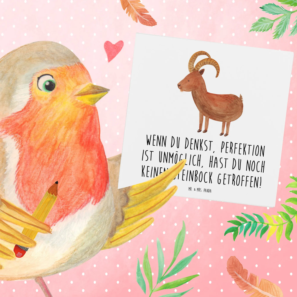 Deluxe Karte Steinbock Perfektion Glückwunschkarte, Hochwertige Klappkarte, Klappkarte, Hochzeitskarte, Geburtstagskarte, Einladungskarte, Grußkarte, Karte, Hochwertige Grußkarte, Tierkreiszeichen, Sternzeichen, Horoskop, Astrologie, Aszendent