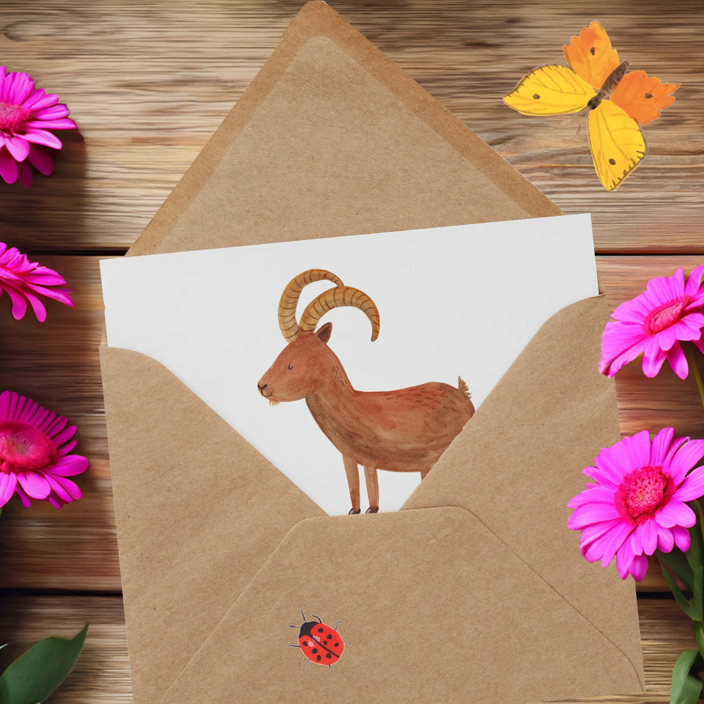 Deluxe Card Wer braucht einen Wecker, wenn man einen Steinbock hat? Pünktlicher geht's nicht! Grußkarte, Geburtstagskarte, Einladungskarte, Hochzeitskarte, Karte, Klappkarte, Hochwertige Klappkarte, Glückwunschkarte, Hochwertige Grußkarte, Tierkreiszeichen, Sternzeichen, Horoskop, Astrologie, Aszendent