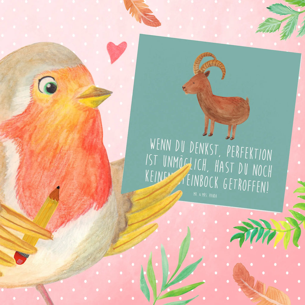 Deluxe Karte Steinbock Perfektion Glückwunschkarte, Hochwertige Klappkarte, Klappkarte, Hochzeitskarte, Geburtstagskarte, Einladungskarte, Grußkarte, Karte, Hochwertige Grußkarte, Tierkreiszeichen, Sternzeichen, Horoskop, Astrologie, Aszendent