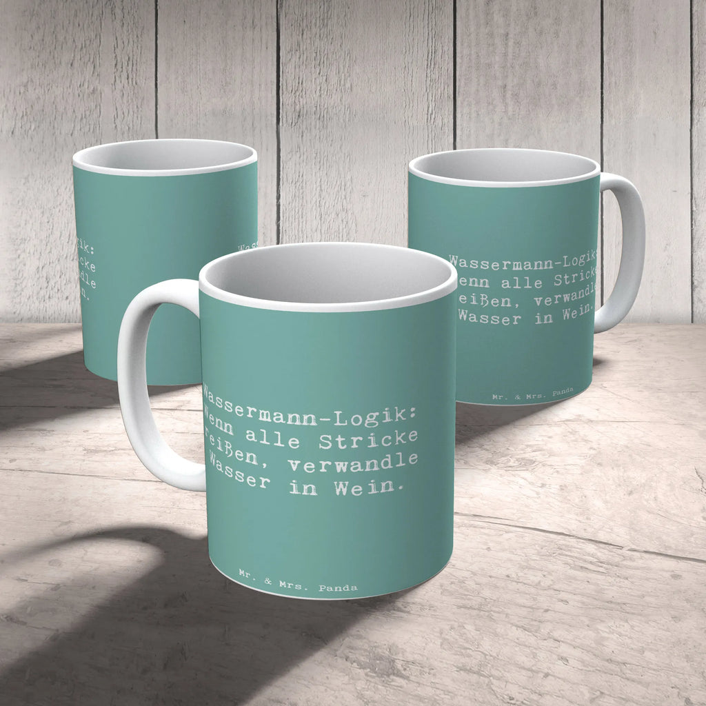 Tasse Spruch Wassermann Logik Geschenktasse, Teetasse, Keramiktasse, Tasse mit Zitaten, Tasse, Bürotasse, Porzellantasse, Kaffeetasse, Tasse mit Motiven, Tierkreiszeichen, Sternzeichen, Horoskop, Astrologie, Aszendent