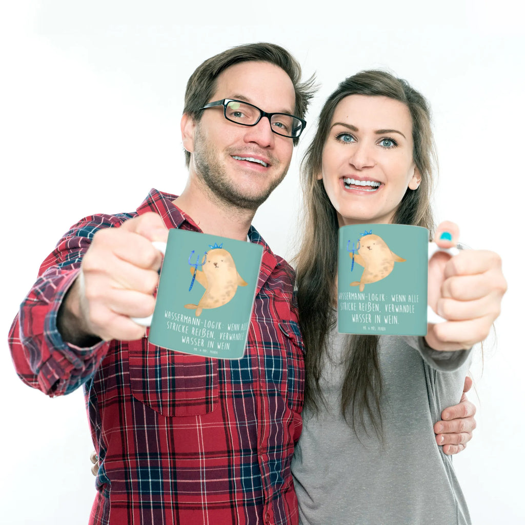 Tasse Wassermann Logik Keramiktasse, Tasse mit Zitaten, Geschenktasse, Porzellantasse, Teetasse, Tasse, Kaffeetasse, Tasse mit Motiven, Bürotasse, Tierkreiszeichen, Sternzeichen, Horoskop, Astrologie, Aszendent