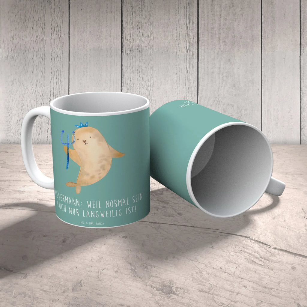 Tasse Wassermann Unikat Keramiktasse, Bürotasse, Tasse mit Zitaten, Teetasse, Porzellantasse, Kaffeetasse, Geschenktasse, Tasse mit Motiven, Tasse, Tierkreiszeichen, Sternzeichen, Horoskop, Astrologie, Aszendent
