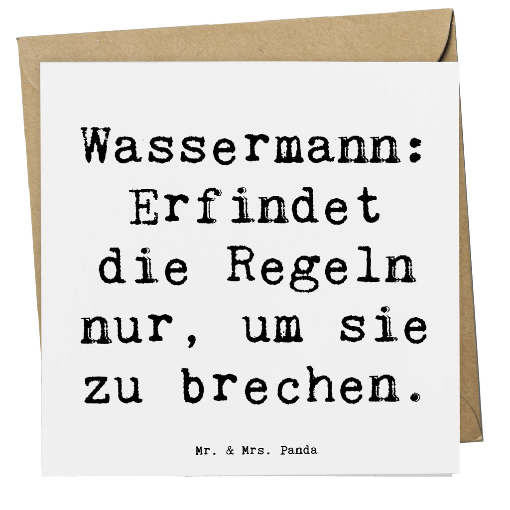 Deluxe Karte Spruch Wassermann Freigeist Hochzeitskarte, Einladungskarte, Klappkarte, Hochwertige Grußkarte, Glückwunschkarte, Grußkarte, Hochwertige Klappkarte, Karte, Geburtstagskarte, Tierkreiszeichen, Sternzeichen, Horoskop, Astrologie, Aszendent