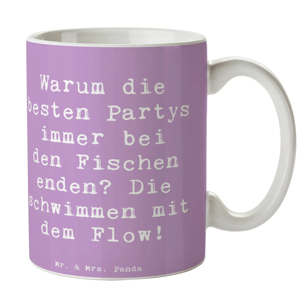 Tasse Spruch Fische Flow Spaß Geschenktasse, Bürotasse, Tasse mit Motiven, Tasse mit Zitaten, Kaffeetasse, Porzellantasse, Keramiktasse, Teetasse, Tasse, Tierkreiszeichen, Sternzeichen, Horoskop, Astrologie, Aszendent