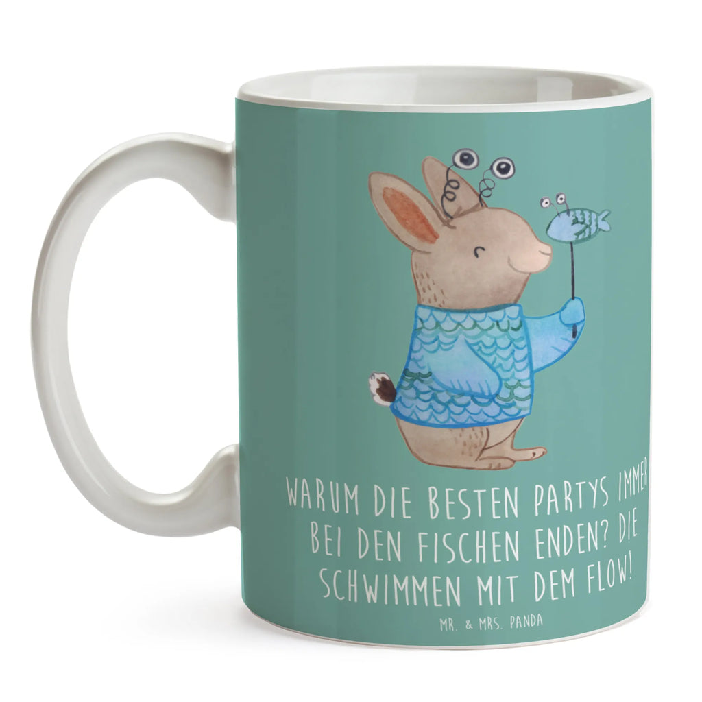 Tasse Fische Flow Spaß Keramiktasse, Tasse mit Motiven, Geschenktasse, Bürotasse, Tasse, Tasse mit Zitaten, Teetasse, Porzellantasse, Kaffeetasse, Tierkreiszeichen, Sternzeichen, Horoskop, Astrologie, Aszendent
