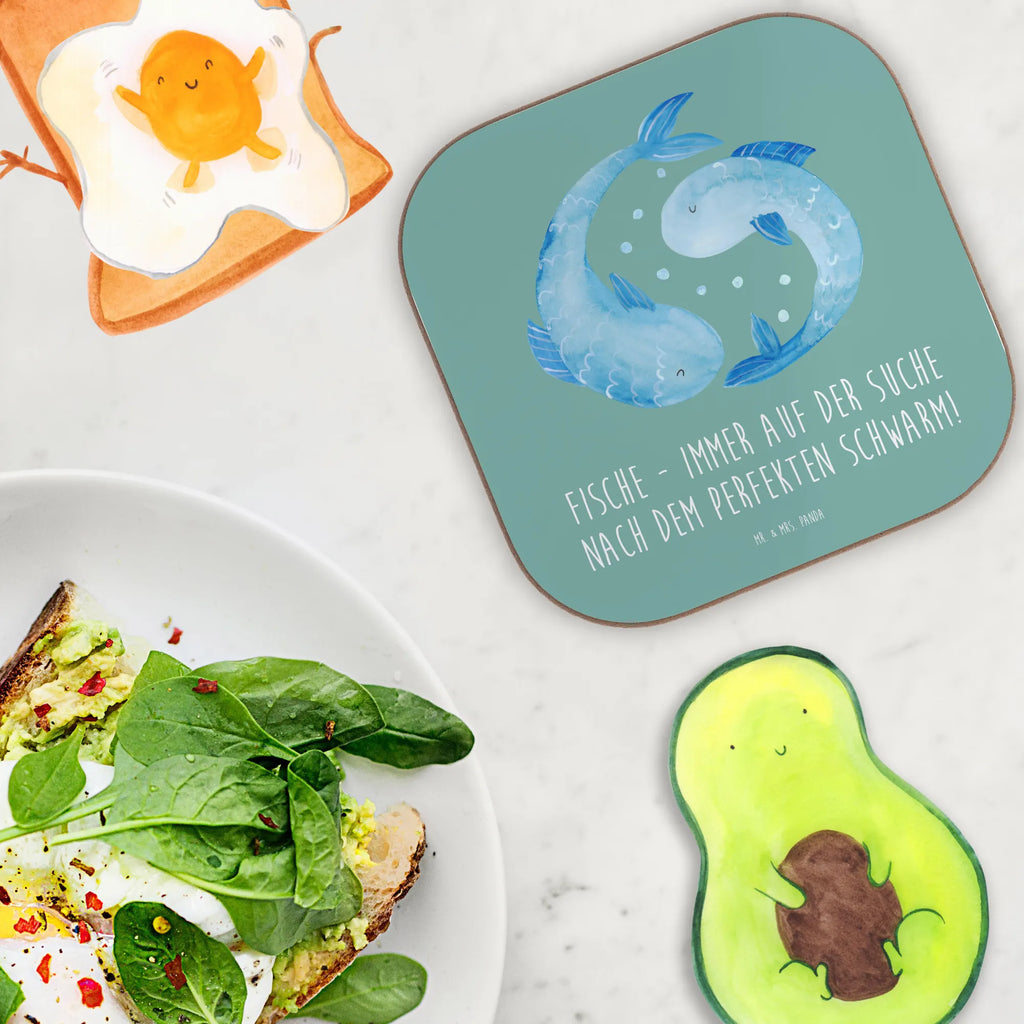 Square coaster Fische - immer auf der Suche nach dem perfekten Schwarm! Glasuntersetzer, Holzuntersetzer, Bierdeckel, Getränkeuntersetzer, Untersetzer, Untersetzer aus Holz, Untersetzer Gläser, Untersetzer für Gläser, Untersetzer Holz, Korkuntersetzer, Tassen Untersetzer, Untersetzer Design, Tierkreiszeichen, Sternzeichen, Horoskop, Astrologie, Aszendent