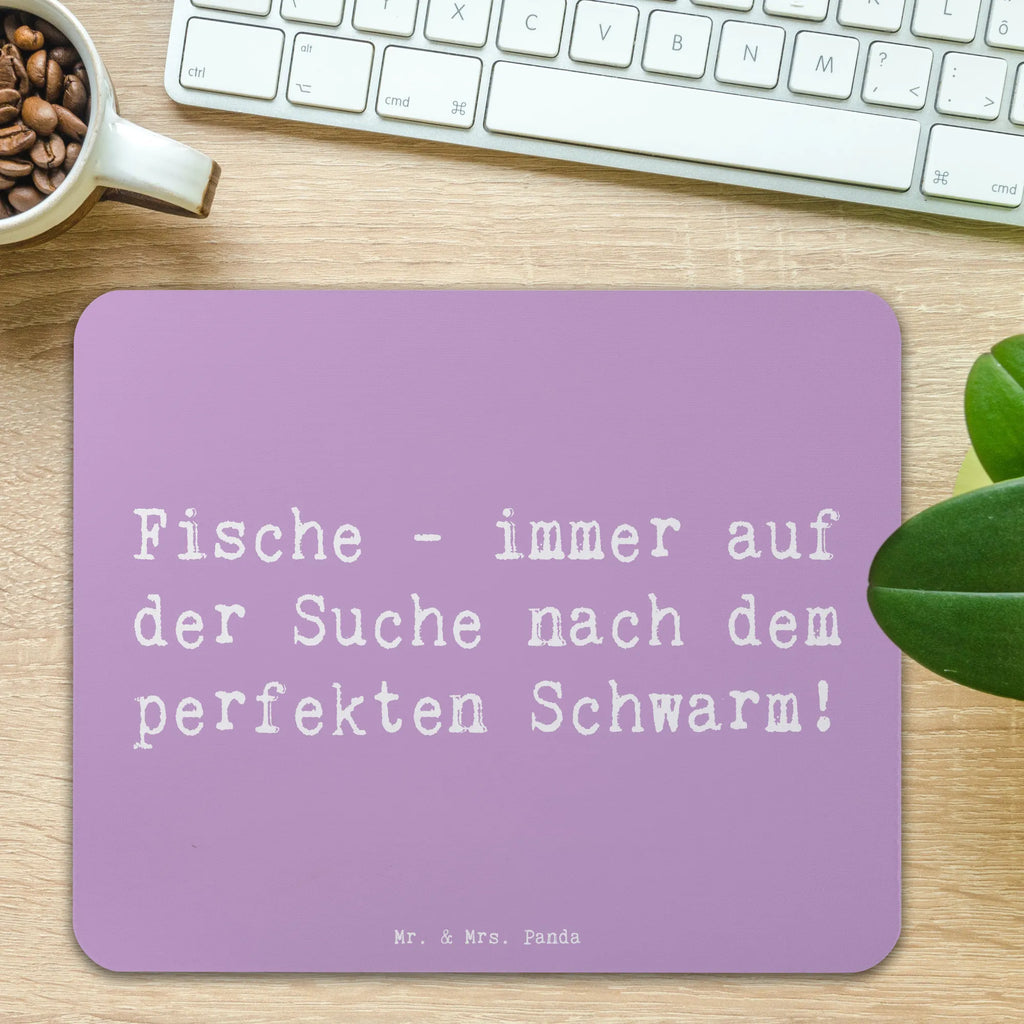 Mouse mat Saying Fische - immer auf der Suche nach dem perfekten Schwarm! Büroausstattung, Mausunterlage, Mauspad Büro, Mousepad, Arbeitszimmer, Designer Mauspad, PC Zubehör, Einzigartiges Mauspad, Mauspad, Computer zubehör, Tierkreiszeichen, Sternzeichen, Horoskop, Astrologie, Aszendent