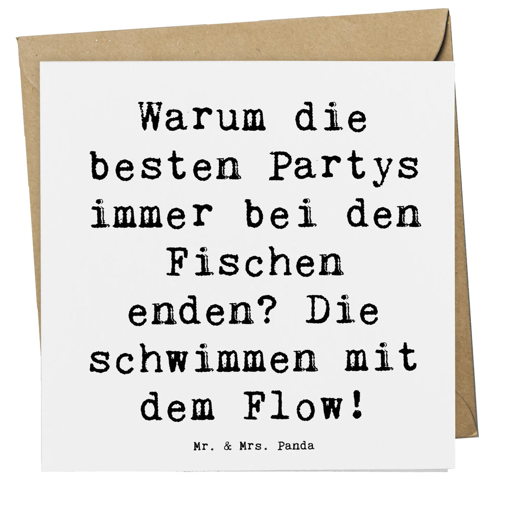 Deluxe Karte Spruch Fische Flow Spaß Grußkarte, Karte, Einladungskarte, Geburtstagskarte, Hochwertige Grußkarte, Hochwertige Klappkarte, Hochzeitskarte, Glückwunschkarte, Klappkarte, Tierkreiszeichen, Sternzeichen, Horoskop, Astrologie, Aszendent