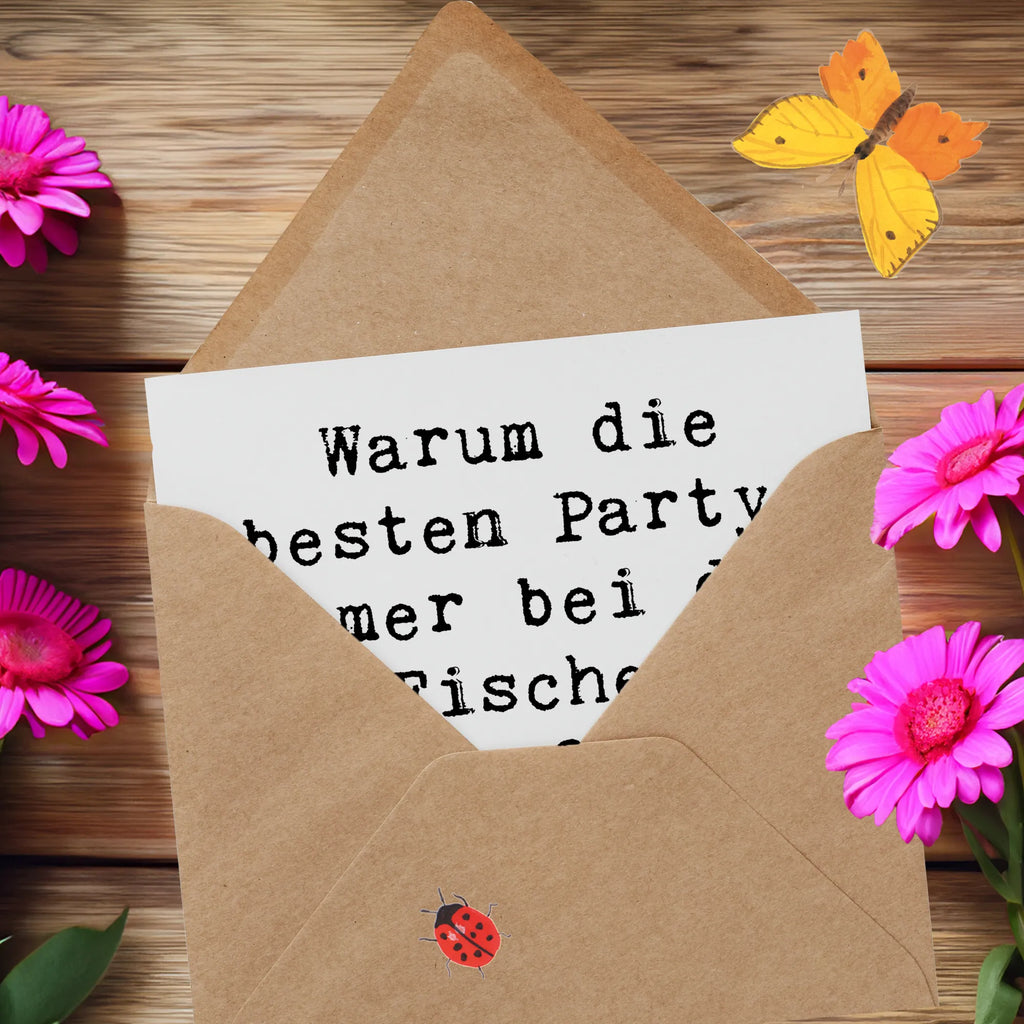 Deluxe Karte Spruch Fische Flow Spaß Grußkarte, Karte, Einladungskarte, Geburtstagskarte, Hochwertige Grußkarte, Hochwertige Klappkarte, Hochzeitskarte, Glückwunschkarte, Klappkarte, Tierkreiszeichen, Sternzeichen, Horoskop, Astrologie, Aszendent