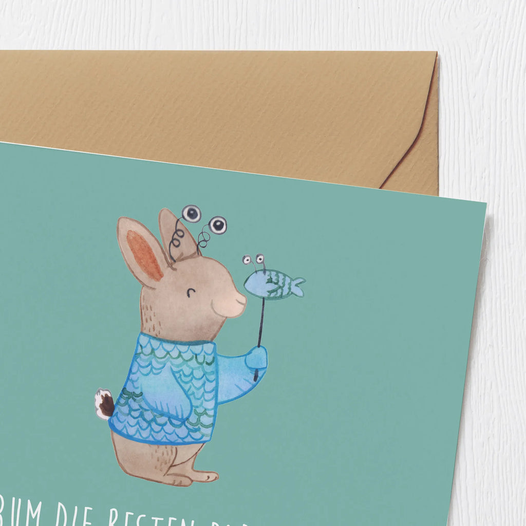 Deluxe Karte Fische Flow Spaß Grußkarte, Einladungskarte, Geburtstagskarte, Hochwertige Klappkarte, Hochzeitskarte, Hochwertige Grußkarte, Karte, Klappkarte, Glückwunschkarte, Tierkreiszeichen, Sternzeichen, Horoskop, Astrologie, Aszendent