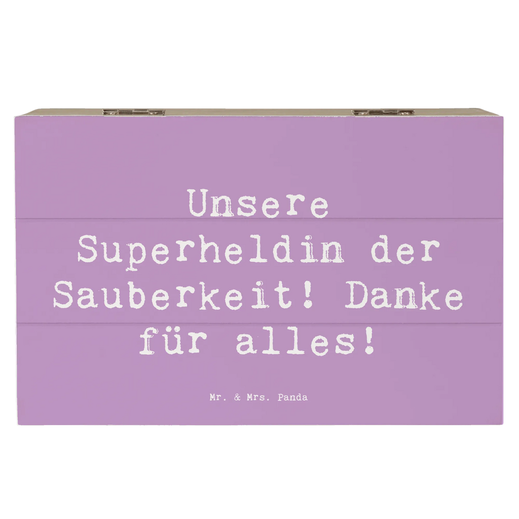Holzkiste Spruch Putzfrau Superheldin Erinnerungskiste, Schatulle, Geschenkbox, Geschenkdose, Aufbewahrungsbox, Schatzkiste, Holzkiste, Erinnerungsbox, Truhe, Kiste, XXL, Dekokiste