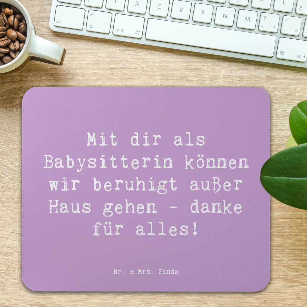 Mauspad Spruch Babysitter Dank Mauspad, Mousepad, Mauspad Büro, Einzigartiges Mauspad, Arbeitszimmer, Mausunterlage, Büroausstattung, Computer zubehör, Designer Mauspad, PC Zubehör