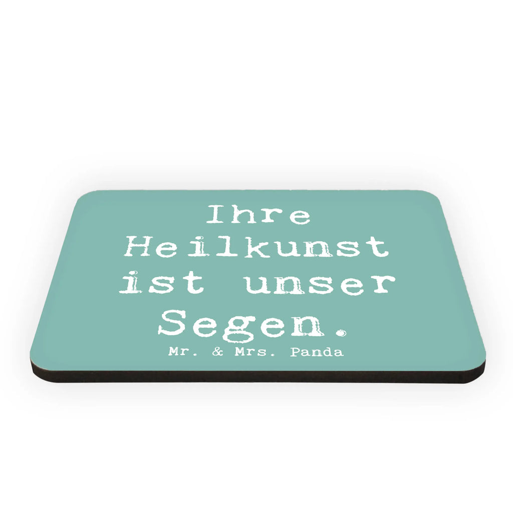 Magnet Saying Ihre Heilkunst ist unser Segen. Kühlschrankmagnet, Pinnwandmagnet, Souvenir Magnet, Motivmagnete, Dekomagnet, Whiteboard Magnet, Notiz Magnet, Kühlschrank Dekoration