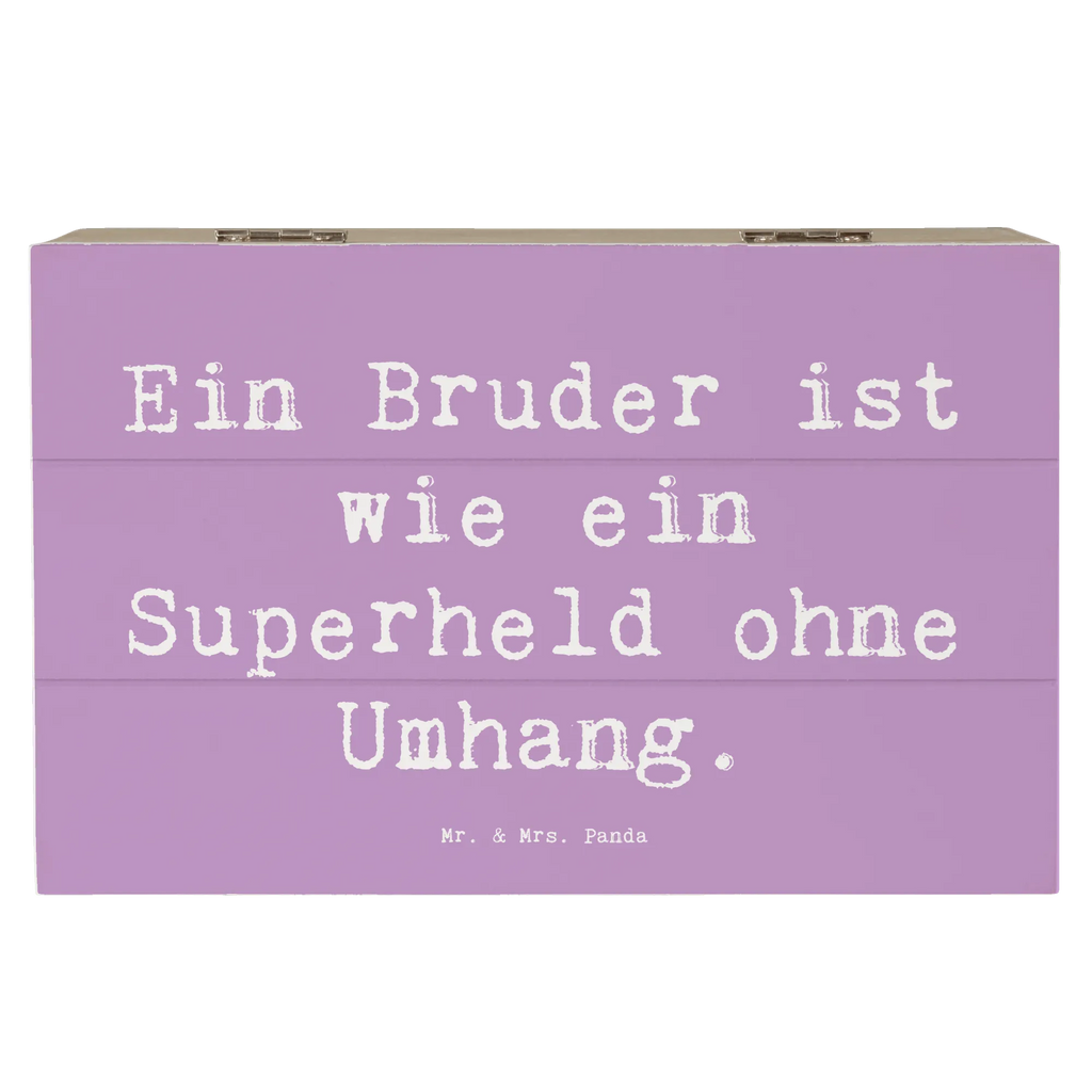 Holzkiste Spruch Bruder Superheld Kiste, Truhe, Holzkiste, Aufbewahrungsbox, Erinnerungsbox, Schatulle, Dekokiste, Schatzkiste, Erinnerungskiste, XXL, Geschenkdose, Geschenkbox