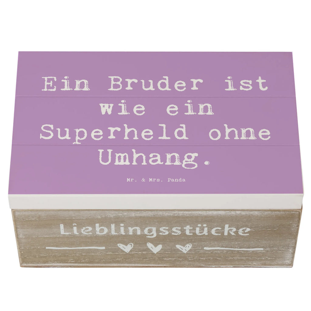 Holzkiste Spruch Bruder Superheld Kiste, Truhe, Holzkiste, Aufbewahrungsbox, Erinnerungsbox, Schatulle, Dekokiste, Schatzkiste, Erinnerungskiste, XXL, Geschenkdose, Geschenkbox