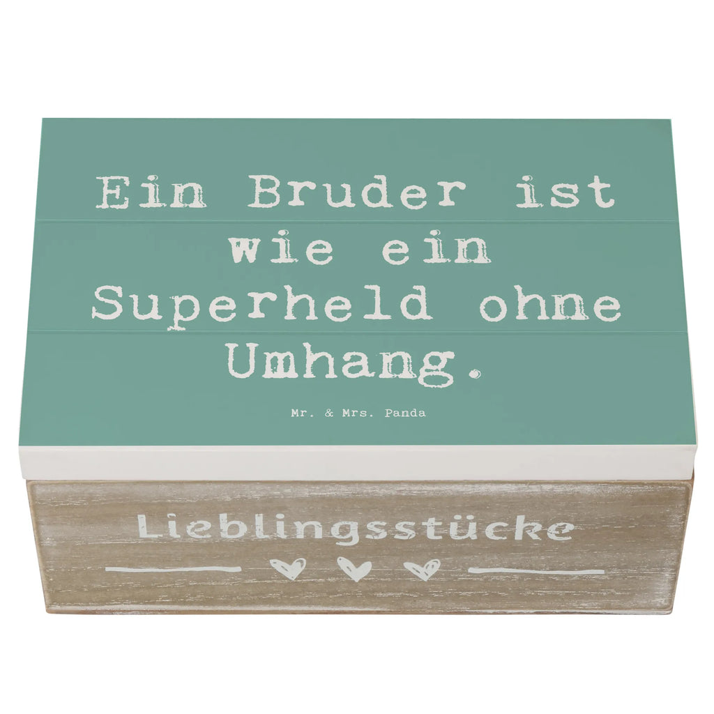 Holzkiste Spruch Bruder Superheld Kiste, Truhe, Holzkiste, Aufbewahrungsbox, Erinnerungsbox, Schatulle, Dekokiste, Schatzkiste, Erinnerungskiste, XXL, Geschenkdose, Geschenkbox