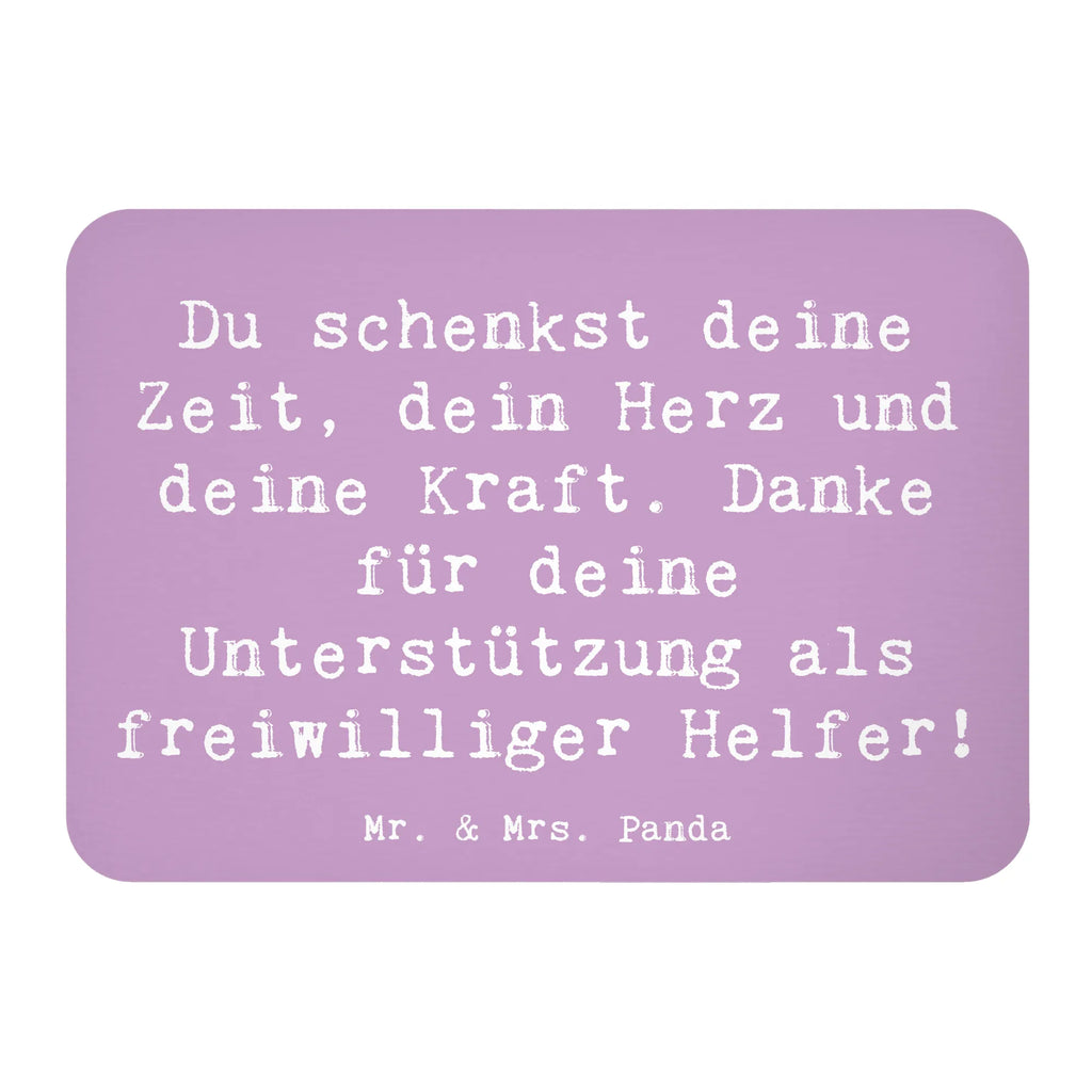 Magnet Saying Du schenkst deine Zeit, dein Herz und deine Kraft. Danke für deine Unterstützung als freiwilliger Helfer! Kühlschrankmagnet, Pinnwandmagnet, Souvenir Magnet, Motivmagnete, Dekomagnet, Whiteboard Magnet, Notiz Magnet, Kühlschrank Dekoration