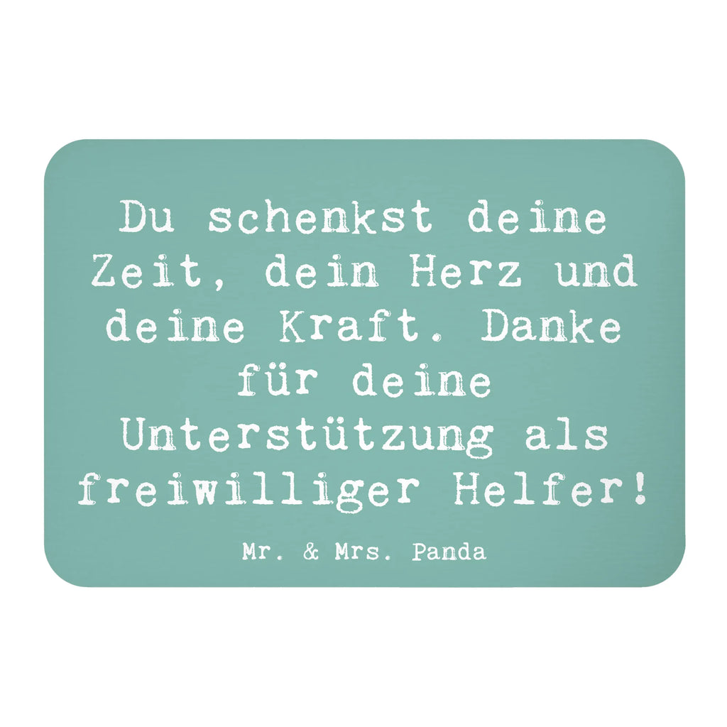 Magnet Saying Du schenkst deine Zeit, dein Herz und deine Kraft. Danke für deine Unterstützung als freiwilliger Helfer! Kühlschrankmagnet, Pinnwandmagnet, Souvenir Magnet, Motivmagnete, Dekomagnet, Whiteboard Magnet, Notiz Magnet, Kühlschrank Dekoration