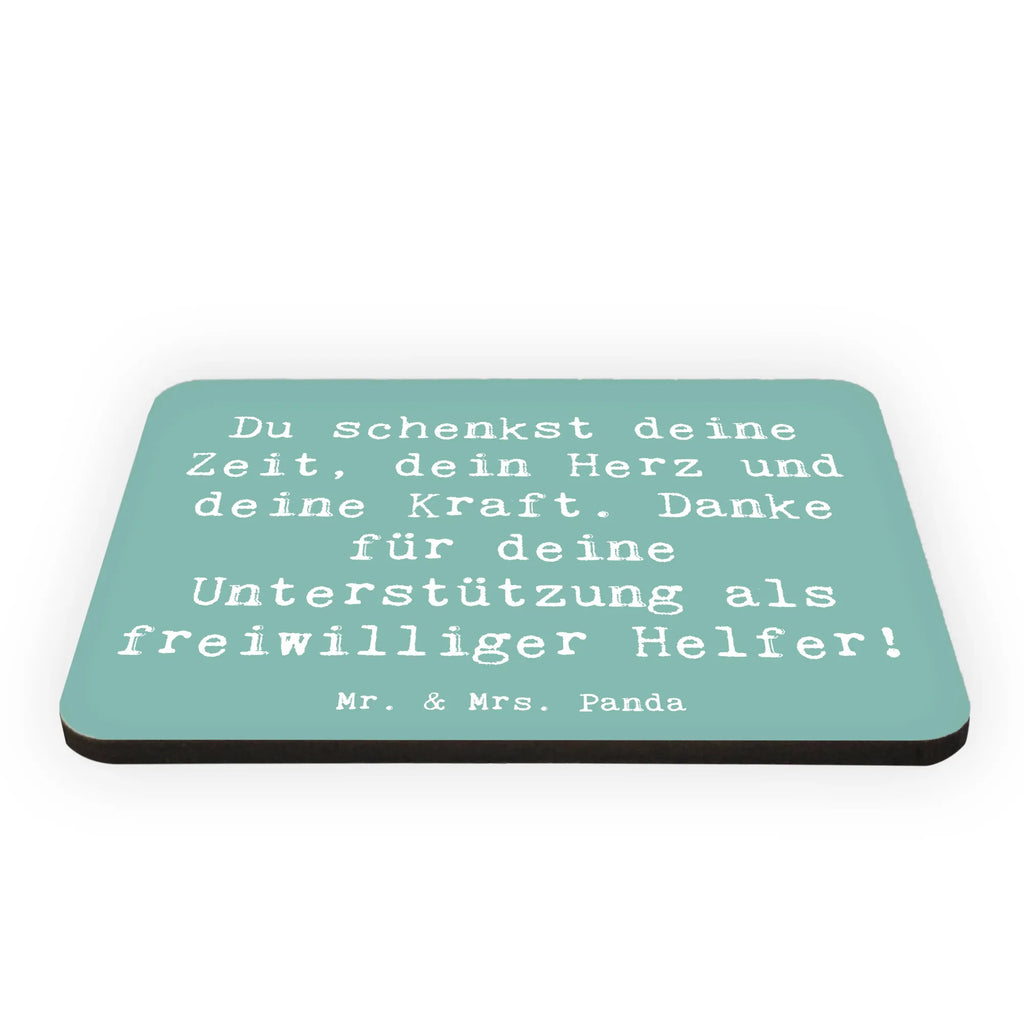 Magnet Saying Du schenkst deine Zeit, dein Herz und deine Kraft. Danke für deine Unterstützung als freiwilliger Helfer! Kühlschrankmagnet, Pinnwandmagnet, Souvenir Magnet, Motivmagnete, Dekomagnet, Whiteboard Magnet, Notiz Magnet, Kühlschrank Dekoration