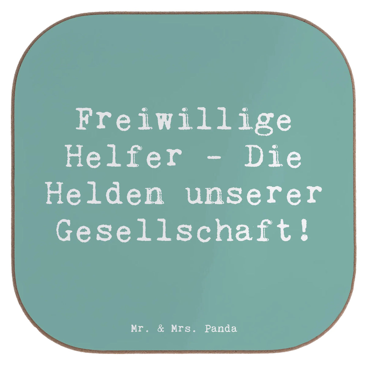 Untersetzer Spruch Freiwilliger Held