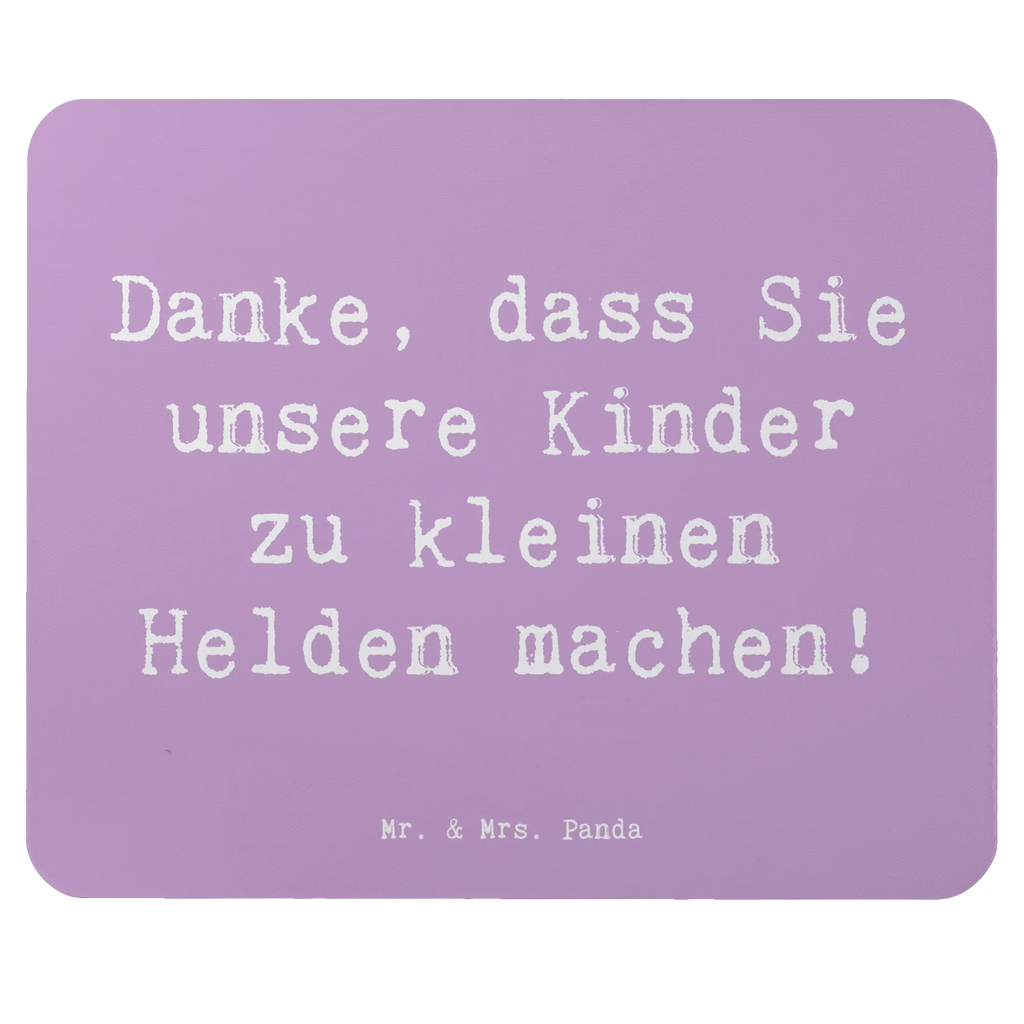 Mouse mat Saying Danke, dass Sie unsere Kinder zu kleinen Helden machen! Mauspad, PC Zubehör, Mauspad Büro, Büroausstattung, Mousepad, Arbeitszimmer, Designer Mauspad, Computer zubehör, Einzigartiges Mauspad, Mausunterlage