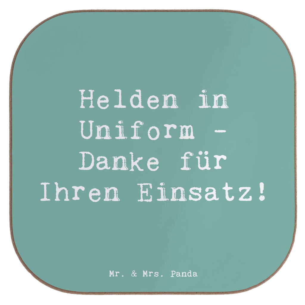 Square coaster Saying Helden in Uniform - Danke für Ihren Einsatz! Untersetzer, Bierdeckel, Glasuntersetzer, Untersetzer Gläser, Getränkeuntersetzer, Untersetzer aus Holz, Untersetzer für Gläser, Korkuntersetzer, Untersetzer Holz, Holzuntersetzer, Tassen Untersetzer, Untersetzer Design