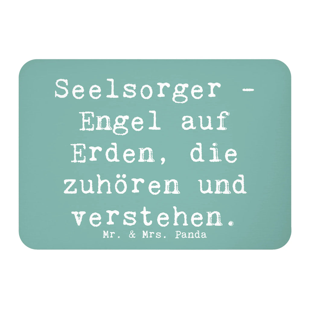Magnet Saying Seelsorger - Engel auf Erden, die zuhören und verstehen. Kühlschrankmagnet, Pinnwandmagnet, Souvenir Magnet, Motivmagnete, Dekomagnet, Whiteboard Magnet, Notiz Magnet, Kühlschrank Dekoration