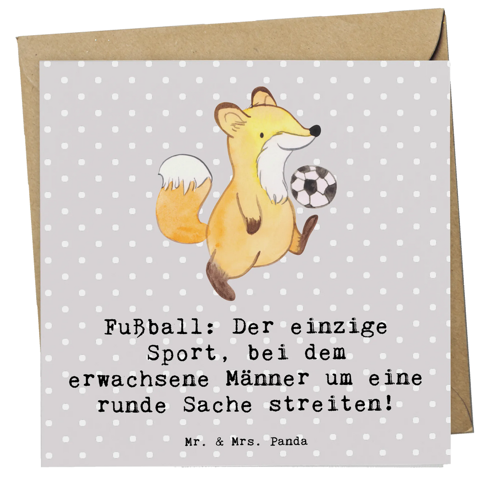 Deluxe Card Fußball: Der einzige Sport, bei dem erwachsene Männer um eine runde Sache streiten! Geburtstagskarte, Glückwunschkarte, Grußkarte, Hochwertige Klappkarte, Einladungskarte, Karte, Hochzeitskarte, Hochwertige Grußkarte, Klappkarte, Geschenk, Sport, Sportart, Hobby, Schenken, Danke, Dankeschön, Auszeichnung, Gewinn, Sportler