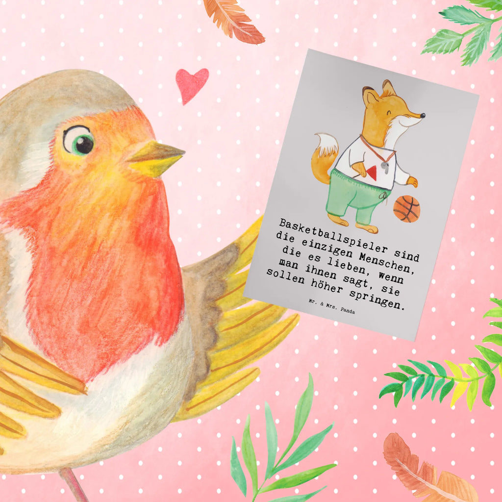 Greetings card Basketballspieler sind die einzigen Menschen, die es lieben, wenn man ihnen sagt, sie sollen höher springen. Hochzeitskarte, Karte, Ansichtskarten, Geburtstagskarte, Einladungskarte, Klappkarte, Glückwunschkarte, Grußkarte, Geschenk, Sport, Sportart, Hobby, Schenken, Danke, Dankeschön, Auszeichnung, Gewinn, Sportler