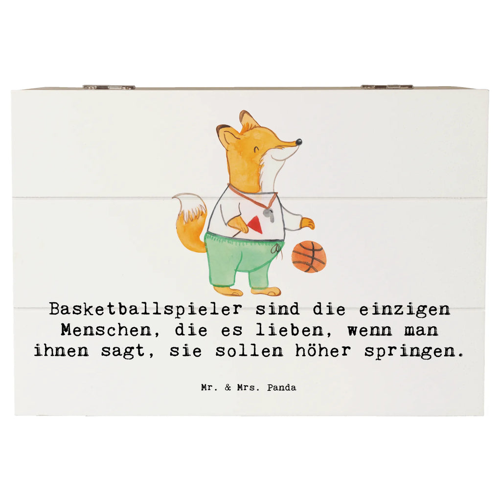 Wooden chest Basketballspieler sind die einzigen Menschen, die es lieben, wenn man ihnen sagt, sie sollen höher springen. Schatulle, Truhe, Dekokiste, Geschenkdose, XXL, Schatzkiste, Holzkiste, Aufbewahrungsbox, Geschenkbox, Erinnerungskiste, Erinnerungsbox, Kiste, Geschenk, Sport, Sportart, Hobby, Schenken, Danke, Dankeschön, Auszeichnung, Gewinn, Sportler
