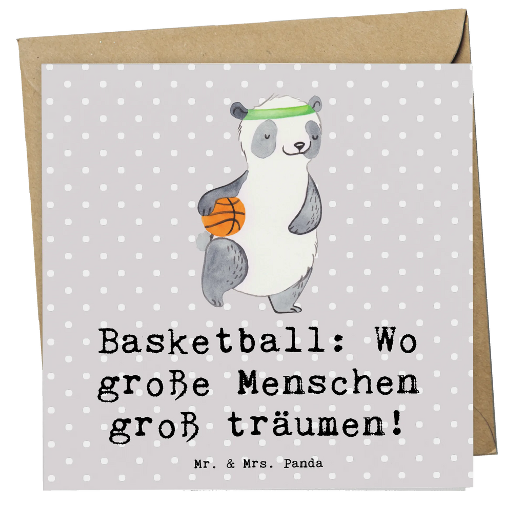 Deluxe Card Basketball: Wo große Menschen groß träumen! Karte, Hochwertige Grußkarte, Klappkarte, Hochzeitskarte, Hochwertige Klappkarte, Glückwunschkarte, Geburtstagskarte, Einladungskarte, Grußkarte, Geschenk, Sport, Sportart, Hobby, Schenken, Danke, Dankeschön, Auszeichnung, Gewinn, Sportler