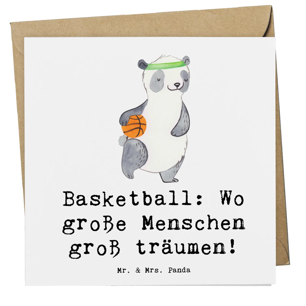 Deluxe Card Basketball: Wo große Menschen groß träumen! Karte, Hochwertige Grußkarte, Klappkarte, Hochzeitskarte, Hochwertige Klappkarte, Glückwunschkarte, Geburtstagskarte, Einladungskarte, Grußkarte, Geschenk, Sport, Sportart, Hobby, Schenken, Danke, Dankeschön, Auszeichnung, Gewinn, Sportler