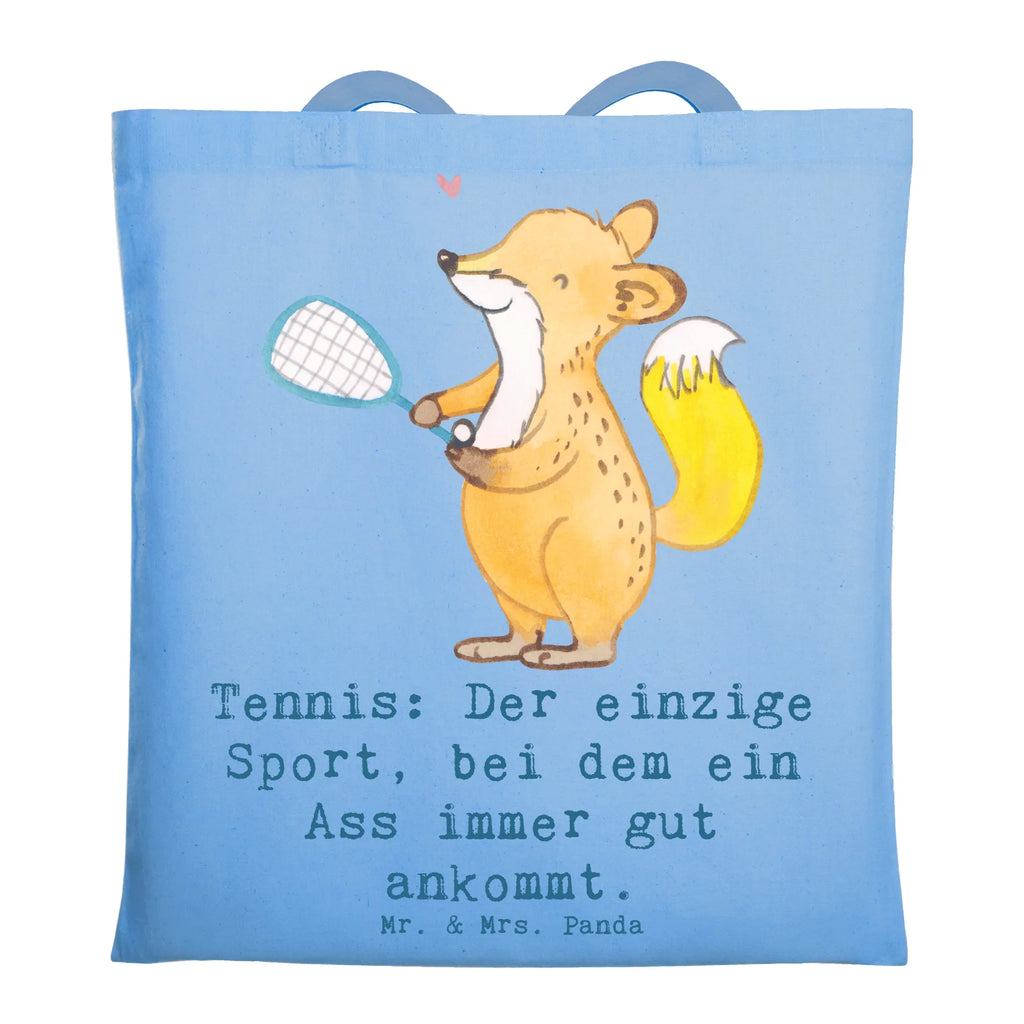 Tote bag Tennis: Der einzige Sport, bei dem ein Ass immer gut ankommt. Stoffbeutel, Stofftasche, Laptoptasche, Tasche, Umhängetasche, Jutebeutel, Badetasche, Einkaufstasche, Einkaufstüte, Tragetasche, Strandtasche, Beuteltasche, Schultertasche, Beutel, Shopper, Jutetasche, Geschenk, Sport, Sportart, Hobby, Schenken, Danke, Dankeschön, Auszeichnung, Gewinn, Sportler