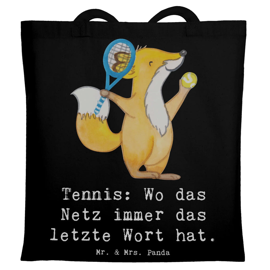 Tote bag Tennis: Wo das Netz immer das letzte Wort hat. Stofftasche, Umhängetasche, Strandtasche, Beuteltasche, Jutebeutel, Tragetasche, Stoffbeutel, Einkaufstüte, Einkaufstasche, Jutetasche, Schultertasche, Badetasche, Shopper, Laptoptasche, Beutel, Tasche, Geschenk, Sport, Sportart, Hobby, Schenken, Danke, Dankeschön, Auszeichnung, Gewinn, Sportler