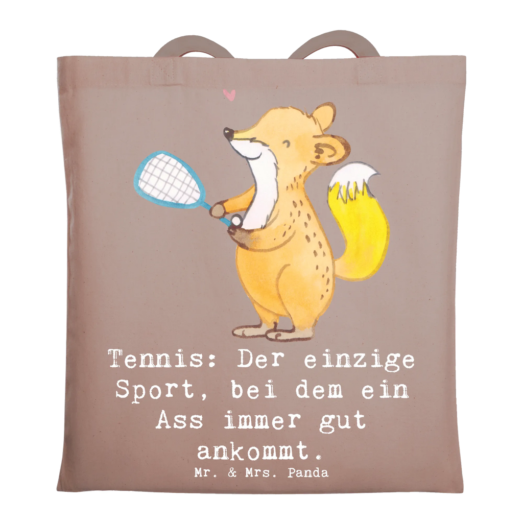 Tote bag Tennis: Der einzige Sport, bei dem ein Ass immer gut ankommt. Stoffbeutel, Stofftasche, Laptoptasche, Tasche, Umhängetasche, Jutebeutel, Badetasche, Einkaufstasche, Einkaufstüte, Tragetasche, Strandtasche, Beuteltasche, Schultertasche, Beutel, Shopper, Jutetasche, Geschenk, Sport, Sportart, Hobby, Schenken, Danke, Dankeschön, Auszeichnung, Gewinn, Sportler