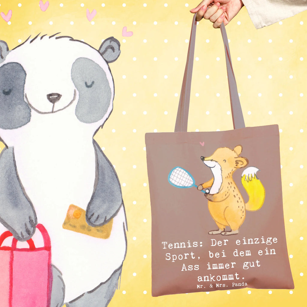 Tote bag Tennis: Der einzige Sport, bei dem ein Ass immer gut ankommt. Stoffbeutel, Stofftasche, Laptoptasche, Tasche, Umhängetasche, Jutebeutel, Badetasche, Einkaufstasche, Einkaufstüte, Tragetasche, Strandtasche, Beuteltasche, Schultertasche, Beutel, Shopper, Jutetasche, Geschenk, Sport, Sportart, Hobby, Schenken, Danke, Dankeschön, Auszeichnung, Gewinn, Sportler