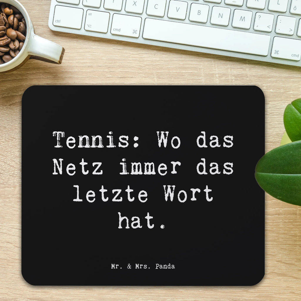 Mauspad Spruch Tennis Netz PC Zubehör, Mauspad, Mousepad, Büroausstattung, Mausunterlage, Designer Mauspad, Mauspad Büro, Arbeitszimmer, Einzigartiges Mauspad, Computer zubehör, Geschenk, Sport, Sportart, Hobby, Schenken, Danke, Dankeschön, Auszeichnung, Gewinn, Sportler
