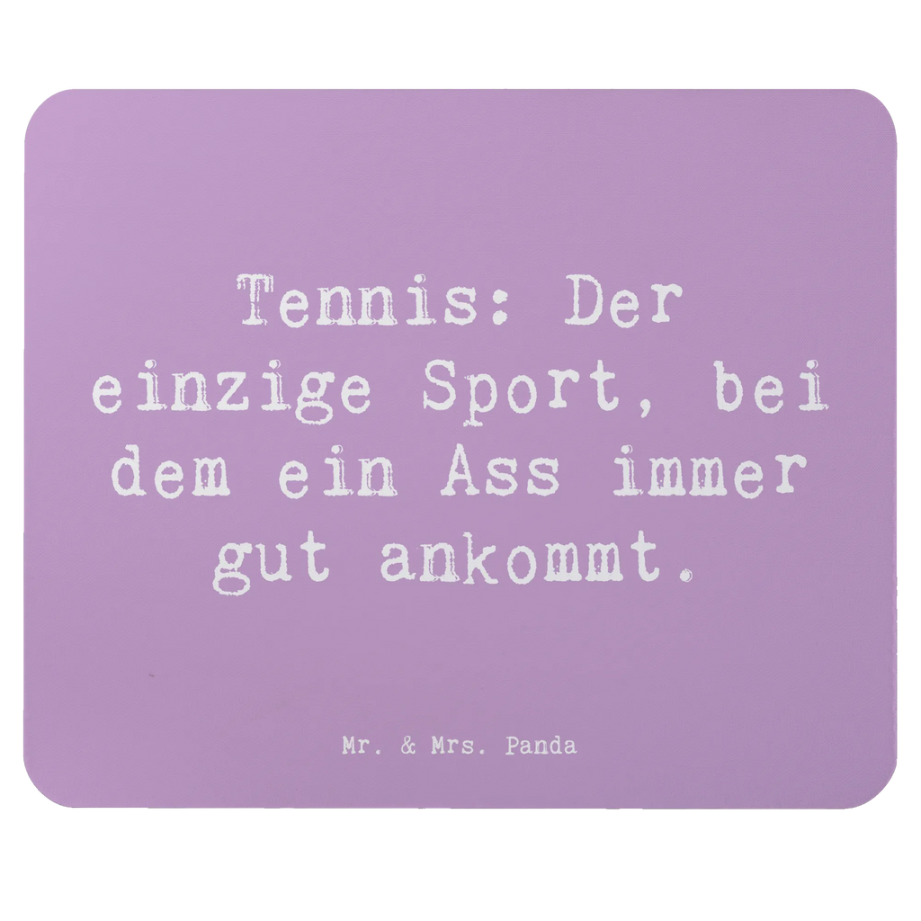Mouse mat Saying Tennis: Der einzige Sport, bei dem ein Ass immer gut ankommt. Mauspad Büro, Mauspad, Büroausstattung, Arbeitszimmer, Mousepad, Designer Mauspad, PC Zubehör, Computer zubehör, Mausunterlage, Einzigartiges Mauspad, Geschenk, Sport, Sportart, Hobby, Schenken, Danke, Dankeschön, Auszeichnung, Gewinn, Sportler